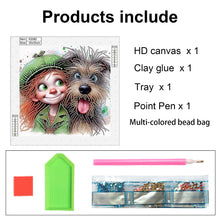 Load image into Gallery viewer, Cute Little Girl 30*30CM Special Shaped Drill Diamond Painting Drill Diamond Painting
