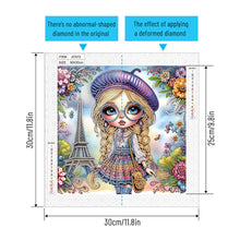 Load image into Gallery viewer, Cute Little Girl 30*30CM Special Shaped Drill Diamond Painting Drill Diamond Painting
