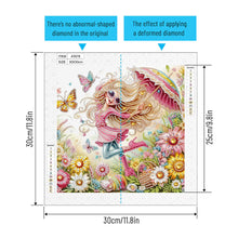 Load image into Gallery viewer, Cute Little Girl 30*30CM Special Shaped Drill Diamond Painting Drill Diamond Painting
