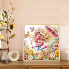 Load image into Gallery viewer, Cute Little Girl 30*30CM Special Shaped Drill Diamond Painting Drill Diamond Painting
