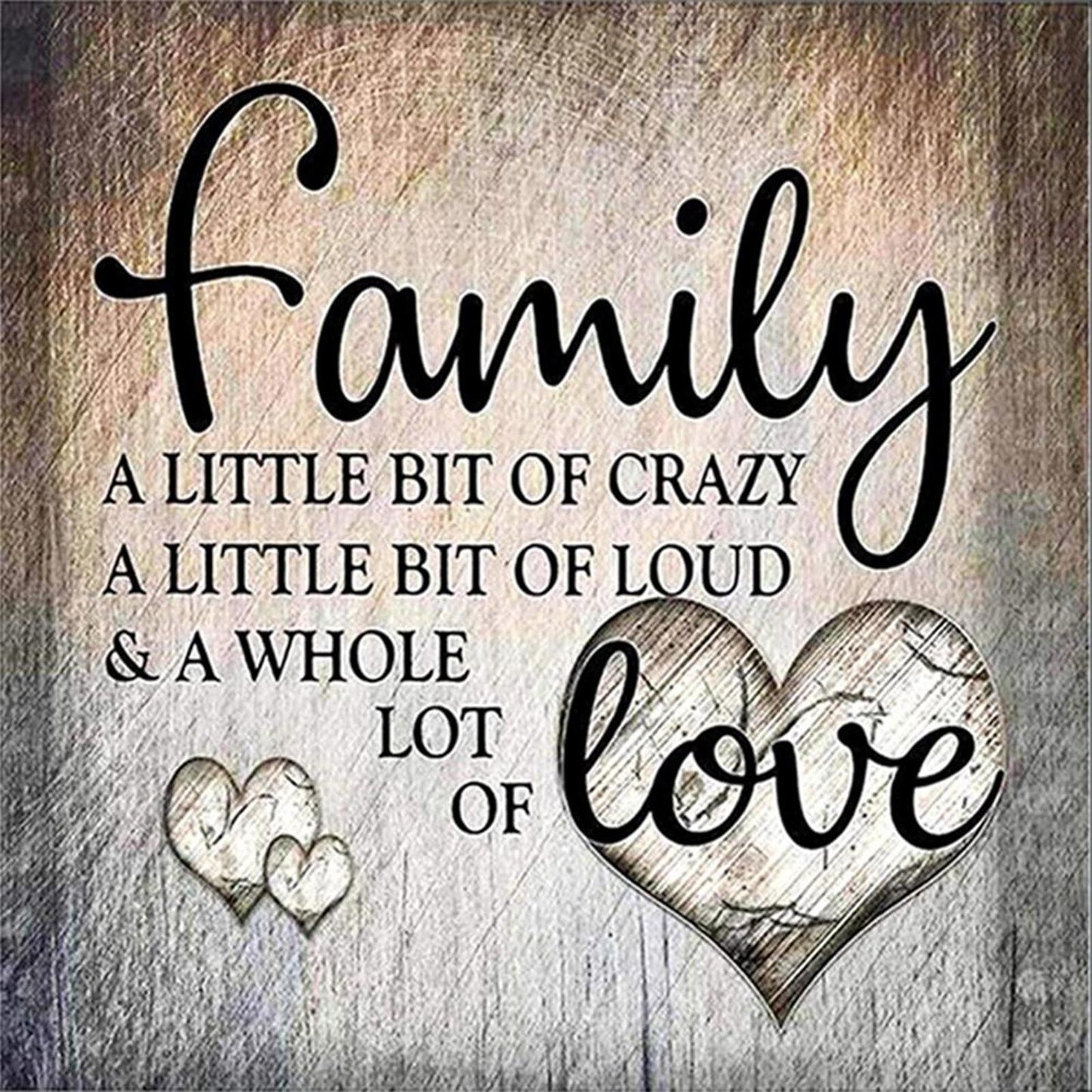 Love From Home - Full 14CT Counted Cross Stitch 40x40CM - Huacan