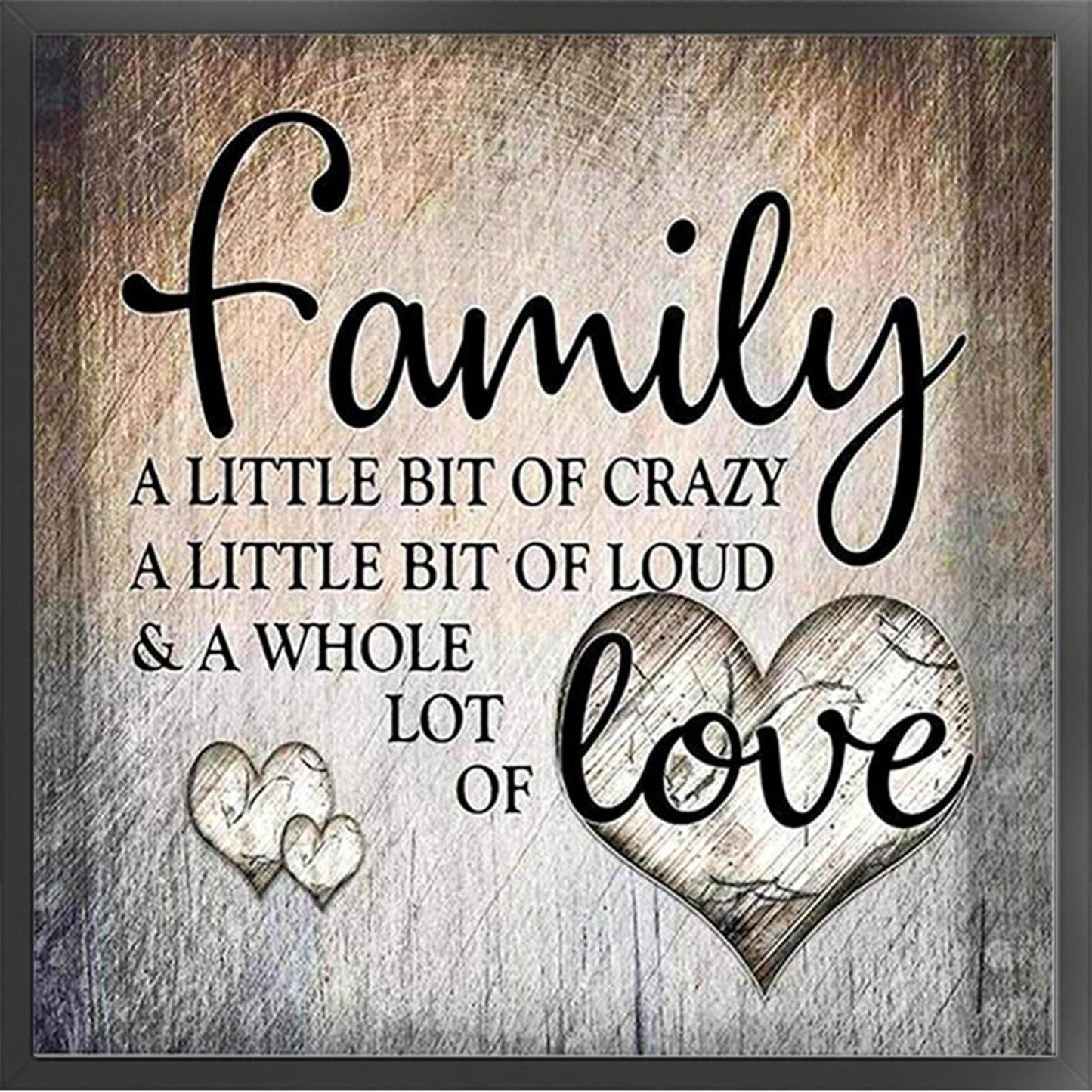 Love From Home - Full 14CT Counted Cross Stitch 40x40CM - Huacan