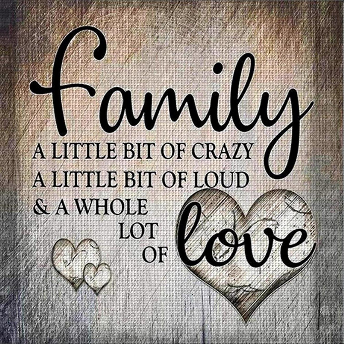 Love From Home - Full 14CT Counted Cross Stitch 40x40CM - Huacan