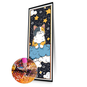 Cat 30*90CM Full Square Drill Diamond Painting Drill Diamond Painting