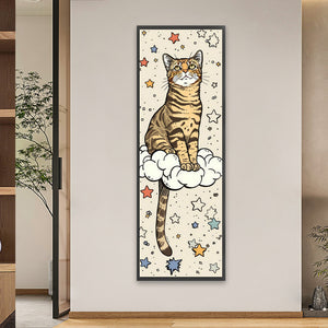 Cat 30*90CM Full Square Drill Diamond Painting Drill Diamond Painting