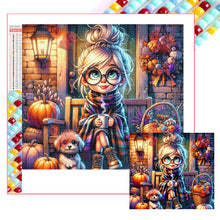 Load image into Gallery viewer, Pumpkin Girl 50*45CM Full Square Drill Diamond Painting Drill Diamond Painting
