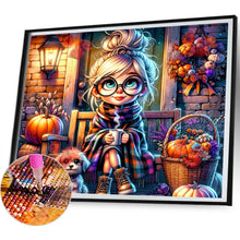 Load image into Gallery viewer, Pumpkin Girl 50*45CM Full Square Drill Diamond Painting Drill Diamond Painting
