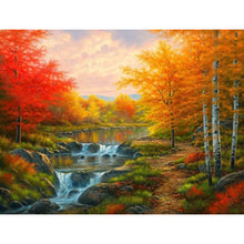 Load image into Gallery viewer, Maple Forest 40*30CM Full Square Drill Diamond Painting Drill Diamond Painting
