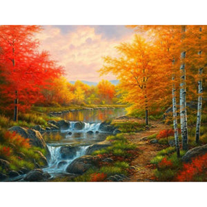 Maple Forest 40*30CM Full Square Drill Diamond Painting Drill Diamond Painting