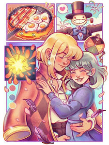 Howl'S Moving Castle 30*40CM(Canvas) Full Round Drill Diamond Painting