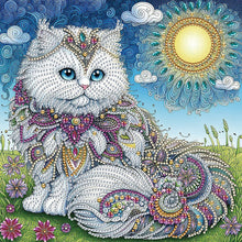 Load image into Gallery viewer, White Cat Butterfly Whale Parrot 30*30CM Special Shaped Drill Diamond Painting Drill Diamond Painting
