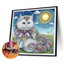 Load image into Gallery viewer, White Cat Butterfly Whale Parrot 30*30CM Special Shaped Drill Diamond Painting Drill Diamond Painting
