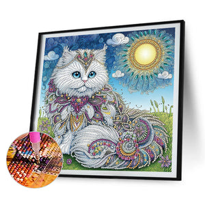 White Cat Butterfly Whale Parrot 30*30CM Special Shaped Drill Diamond Painting Drill Diamond Painting