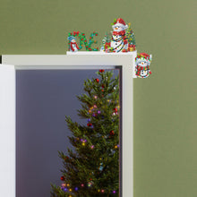 Load image into Gallery viewer, Wooden Christmas Snowman Diamond Painting Door Topper Decor for Party Ornament
