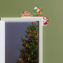Load image into Gallery viewer, Christmas Wooden Santa Claus 5D DIY Diamond Painting Door Topper Decor for Party Ornament
