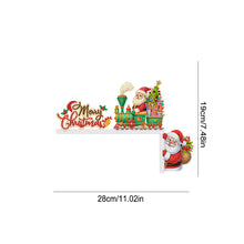 Load image into Gallery viewer, Christmas Wooden Santa Claus 5D DIY Diamond Painting Door Topper Decor for Party Ornament
