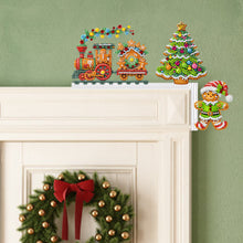 Load image into Gallery viewer, Wooden Christmas Cookie Tree Diamond Painting Door Topper Decor Party Ornament
