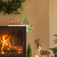 Load image into Gallery viewer, Wooden Christmas Cookie Tree Diamond Painting Door Topper Decor Party Ornament
