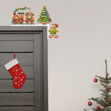 Load image into Gallery viewer, Wooden Christmas Cookie Tree Diamond Painting Door Topper Decor Party Ornament
