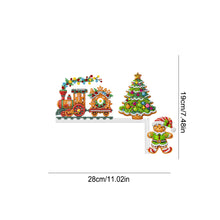 Load image into Gallery viewer, Wooden Christmas Cookie Tree Diamond Painting Door Topper Decor Party Ornament
