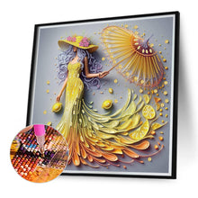 Load image into Gallery viewer, Temperament Girl 40*40CM Special Shaped Drill Diamond Painting Drill Diamond Painting
