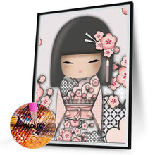 Load image into Gallery viewer, Japanese Style Illustration Girl 30*40CM Full Round Drill Diamond Painting Drill Diamond Painting
