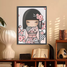 Load image into Gallery viewer, Japanese Style Illustration Girl 30*40CM Full Round Drill Diamond Painting Drill Diamond Painting
