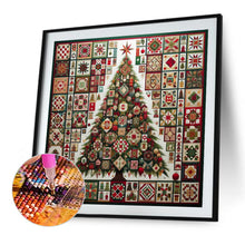Load image into Gallery viewer, Fabric Christmas Tree 50*50CM(Canvas) Full Round Drill Diamond Painting
