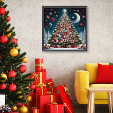 Load image into Gallery viewer, Crescent Moon Christmas Tree 50*50CM(Canvas) Full Round Drill Diamond Painting
