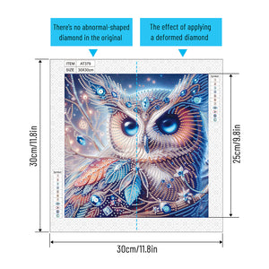 Owl 30*30CM Special Shaped Drill Diamond Painting Drill Diamond Painting