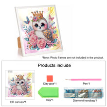 Load image into Gallery viewer, Owl 30*30CM Special Shaped Drill Diamond Painting Drill Diamond Painting
