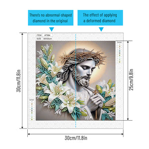 Our Lady Of Jesus 30*30CM Special Shaped Drill Diamond Painting Drill Diamond Painting