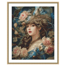 Load image into Gallery viewer, Spring Brand - British Girl - 73*88CM 14CT 2 Stamped Cross Stitch Egyptian cotton
