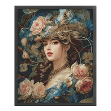 Load image into Gallery viewer, Spring Brand - British Girl - 73*88CM 14CT 2 Stamped Cross Stitch Egyptian cotton
