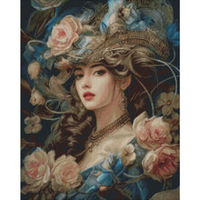 Load image into Gallery viewer, Spring Brand - British Girl - 73*88CM 14CT 2 Stamped Cross Stitch Egyptian cotton
