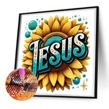 Load image into Gallery viewer, Sunflower Jesus 30*30CM Full Round Drill Diamond Painting Drill Diamond Painting
