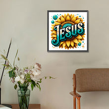 Load image into Gallery viewer, Sunflower Jesus 30*30CM Full Round Drill Diamond Painting Drill Diamond Painting
