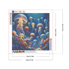 Load image into Gallery viewer, Undersea Jellyfish 40*40CM Full Round Drill Diamond Painting Drill Diamond Painting
