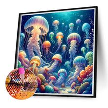 Load image into Gallery viewer, Undersea Jellyfish 40*40CM Full Round Drill Diamond Painting Drill Diamond Painting
