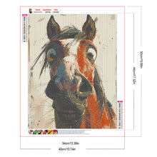 Load image into Gallery viewer, Funny Horse 40*50CM Full Round Drill Diamond Painting Drill Diamond Painting
