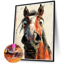 Load image into Gallery viewer, Funny Horse 40*50CM Full Round Drill Diamond Painting Drill Diamond Painting
