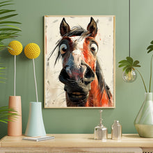 Load image into Gallery viewer, Funny Horse 40*50CM Full Round Drill Diamond Painting Drill Diamond Painting
