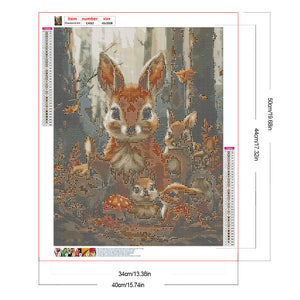 Rabbit 40*50CM Full Round Drill Diamond Painting Drill Diamond Painting