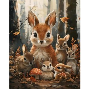 Rabbit 40*50CM Full Round Drill Diamond Painting Drill Diamond Painting