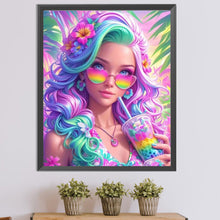 Load image into Gallery viewer, Colorful Girl 45*55CM Full Round Drill Diamond Painting Drill Diamond Painting
