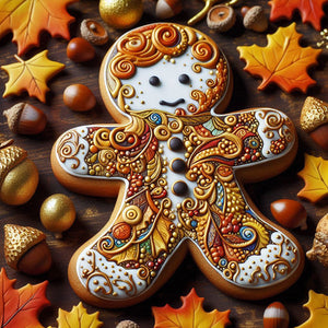 Gingerbread Man 30*30CM Full Square Drill Diamond Painting Drill Diamond Painting