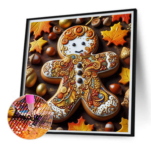 Gingerbread Man 30*30CM Full Square Drill Diamond Painting Drill Diamond Painting