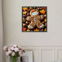 Load image into Gallery viewer, Gingerbread Man 30*30CM Full Square Drill Diamond Painting Drill Diamond Painting
