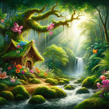 Load image into Gallery viewer, Forest Cabin 30*30CM Full Square Drill Diamond Painting Drill Diamond Painting
