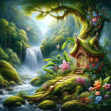 Load image into Gallery viewer, Forest Cabin 30*30CM Full Square Drill Diamond Painting Drill Diamond Painting
